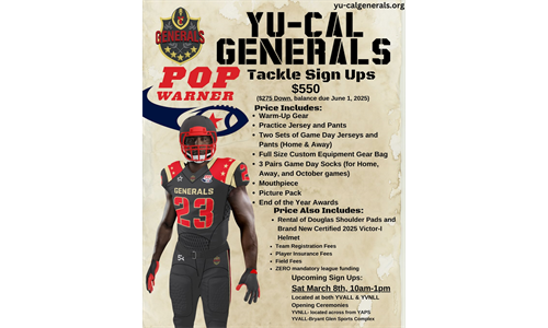 What is included with your Football Sign Ups