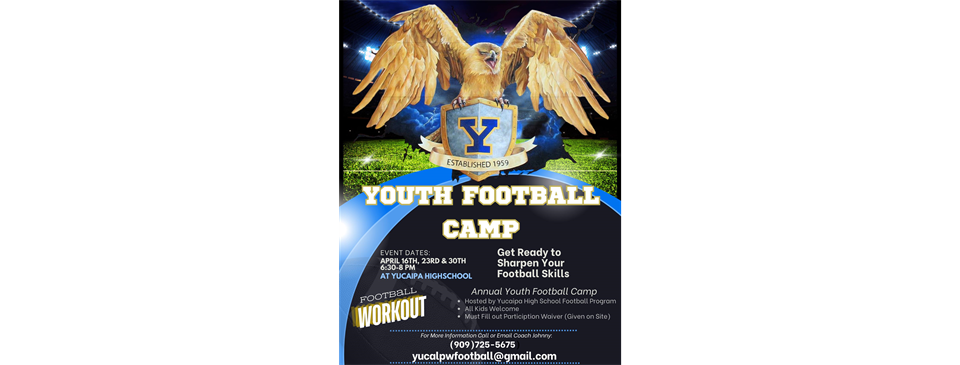 Yucaipa High School Youth Football Camps